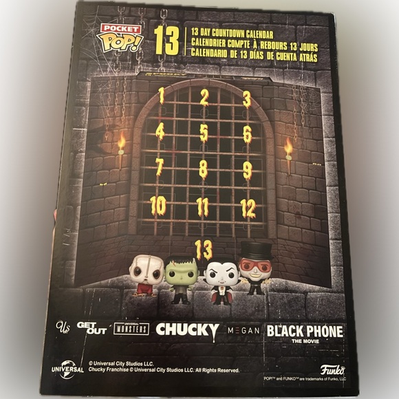 Funko Spooky 13 countdown Pocket Pop! Vinyl Figures Set - Picture 5 of 6